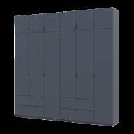 Шкаф для одежды Doros Лукас 3+3 ДСП 240х50х240 (42005109) Графит