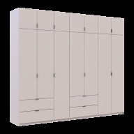Шкаф для одежды Doros Лукас 3+4 ДСП 280х50х240 (42005120) Кашемир