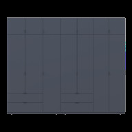 Шкаф для одежды Doros Лукас  3+4 ДСП 295х50х240 (42005125) Графит 