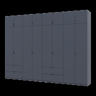 Шкаф для одежды Doros  Лукас 4+4 ДСП 320х50х240 (42005129) Графит