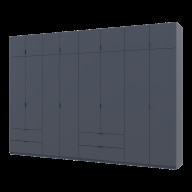 Шкаф для одежды Doros Лукас 4+4 ДСП 340х50х240 (42005141) Графит Шкаф для одежды Doros Лукас 4+4 ДСП 340х50х240 (42005141) Графит