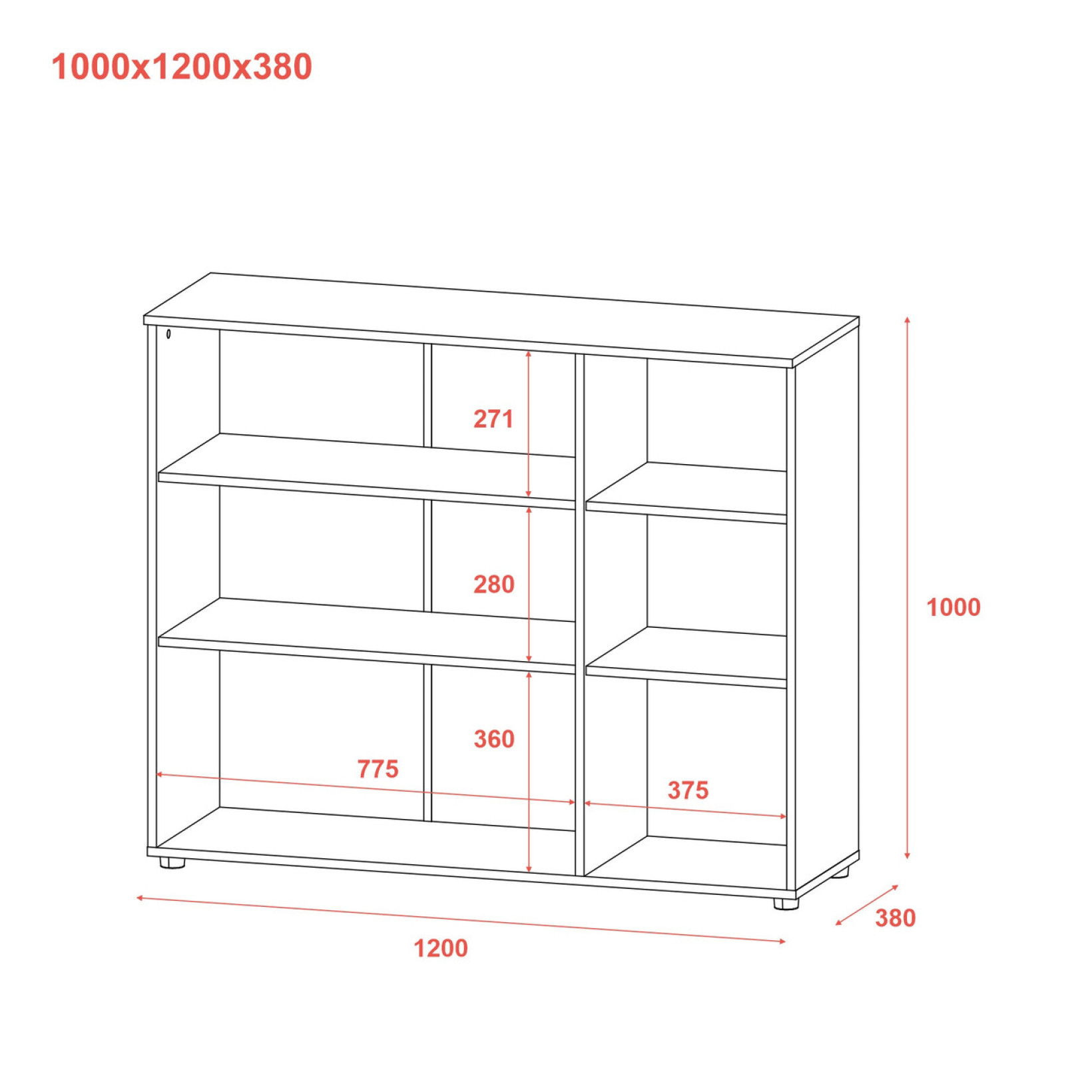 Комод Doros Рон 6 3 фасади 120х38х100 (41516048) Кашемир