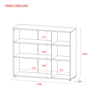 Комод Doros Рон 6 3 фасади 120х38х100 (41516048) Кашемир