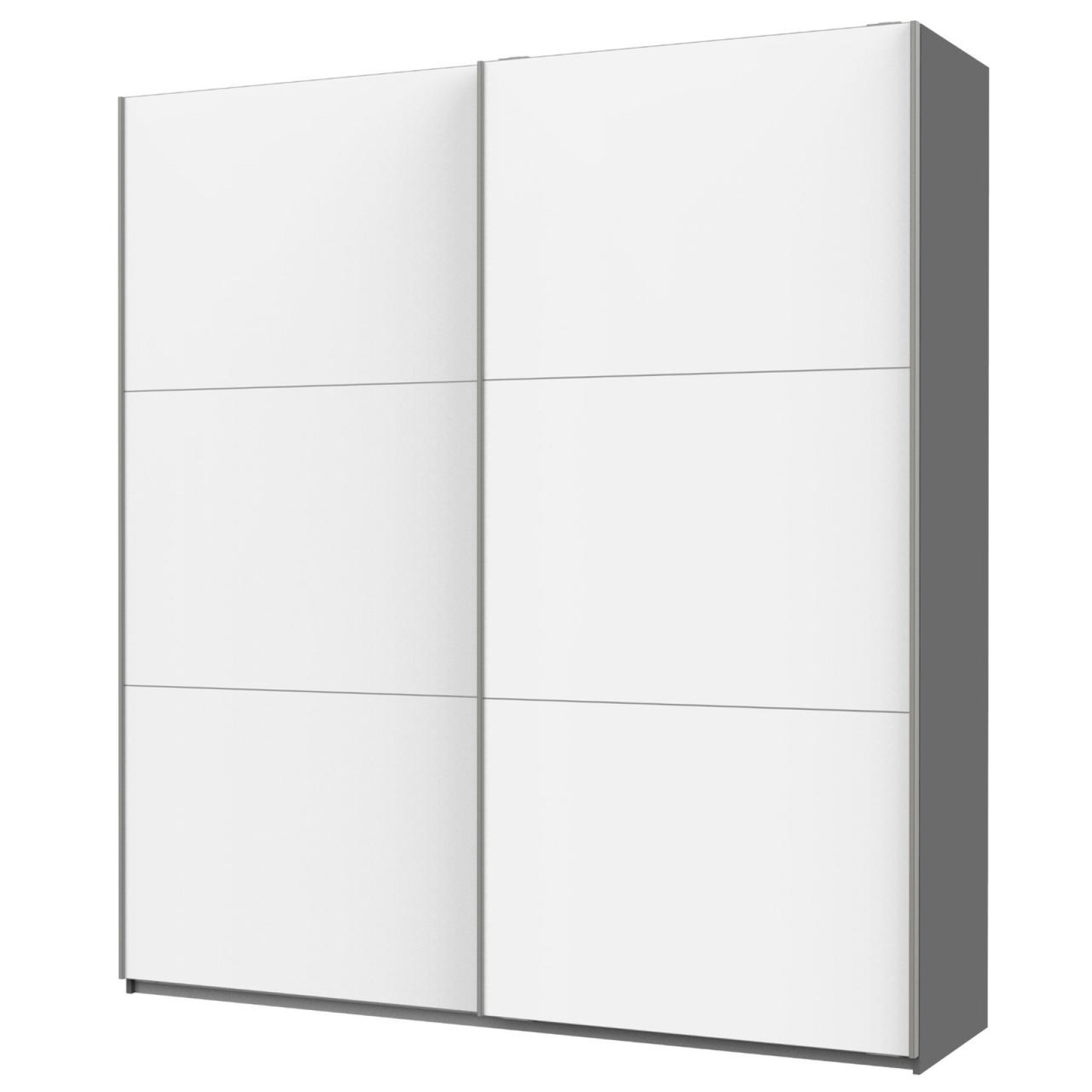 Шкаф купе Doros G-Caiser 2 ДСП / 3 части 220х60х240 (42001012) Графит/Белый