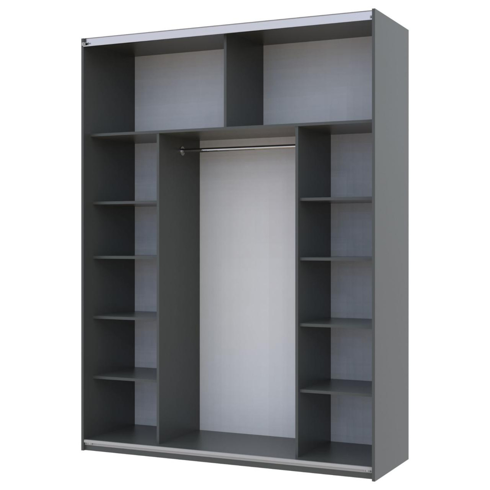 Шкаф купе Doros G-Caiser  2 Зеркала 180х60х240 (42005012) Графит