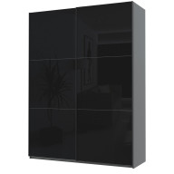 Шкаф купе Doros G-Caiser 2 Стекла / 3 части 180х60х240 (42005016) Графит