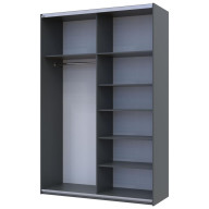 Шкаф купе Doros G-Caiser 1 ДСП / 1 Зеркало 160х60х240 (42005084) Графит