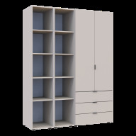 Комплект Doros Гелар с 2 Этажерками 2 ДСП 153.9х49.5х203.4 (80737644) Кашемир Комплект Doros Гелар с 2 Этажерками 2 ДСП 153.9х49.5х203.4 (80737644) Кашемир
