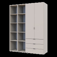 Комплект Doros Гелар с 2 Этажерками 2 ДСП 153.9х49.5х203.4 (80737644) Кашемир Комплект Doros Гелар с 2 Этажерками 2 ДСП 153.9х49.5х203.4 (80737644) Кашемир