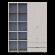 Комплект Doros Гелар с 2 Этажерками 2 ДСП 153.9х49.5х203.4 (80737644) Кашемир Комплект Doros Гелар с 2 Этажерками 2 ДСП 153.9х49.5х203.4 (80737644) Кашемир
