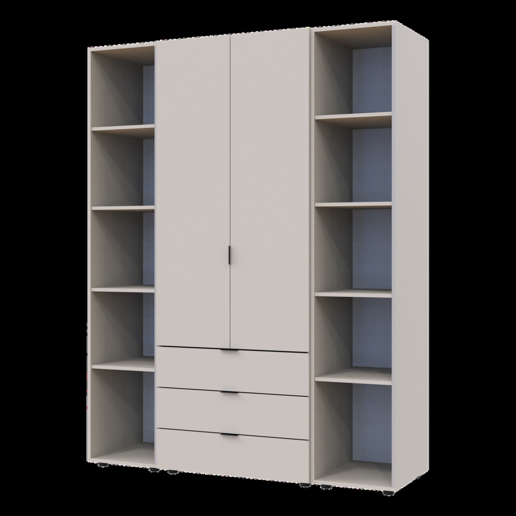 Комплект Doros Гелар с 2 Этажерками 2 ДСП 153.9х49.5х203.4 (80737644)  Кашемир 