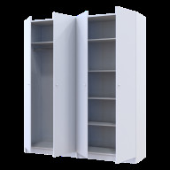 Комплект Doros Промо с полками 2+2 ДСП 180х48х204 (44900288) Белый Комплект Doros Промо с полками 2+2 ДСП 180х48х204 (44900288) Белый