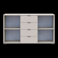 Комод Doros Рон 5 2 фасада 4 шухляды 140х38х81 (41516047) Кашемир