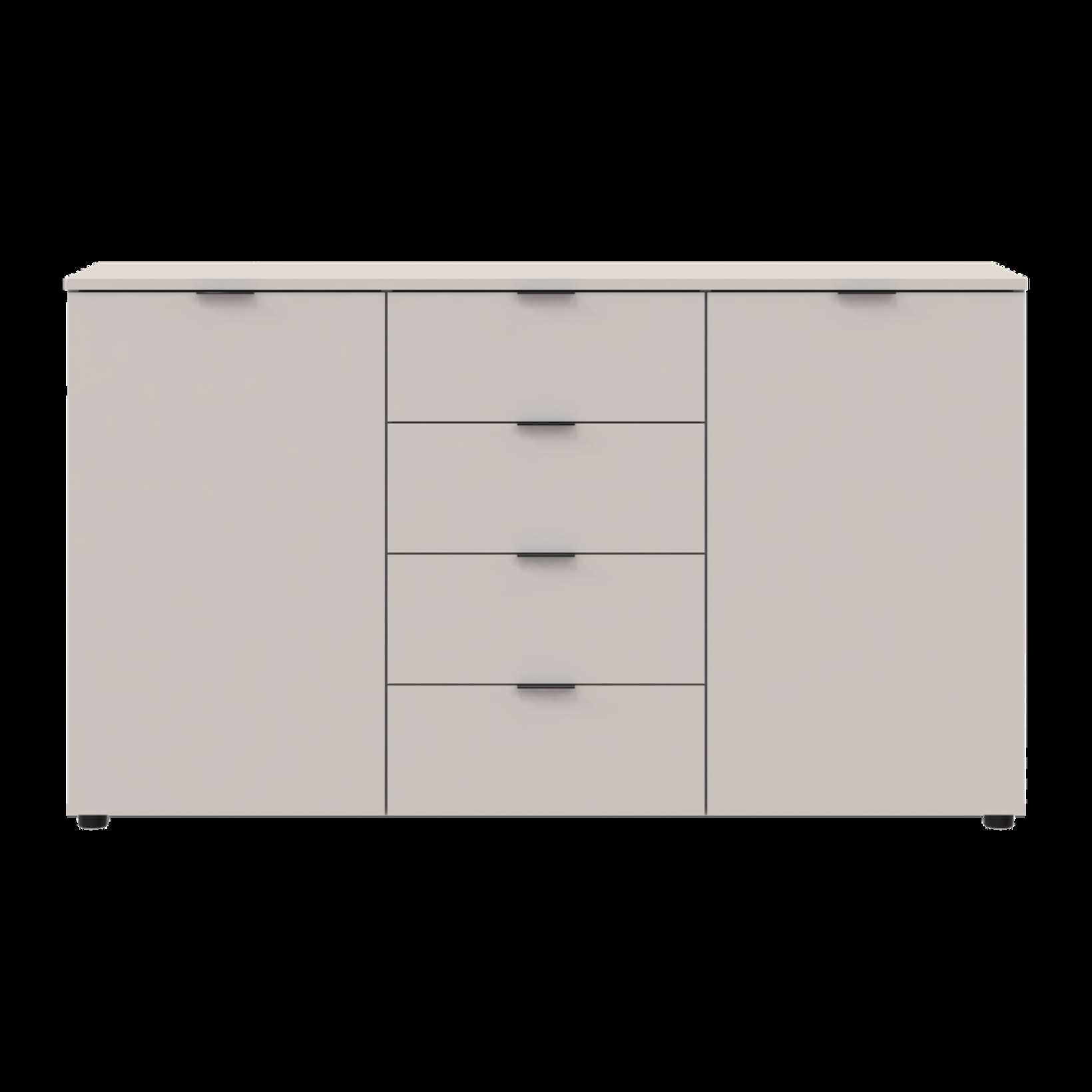 Комод Doros Рон 5 2 фасада 4 шухляды 140х38х81 (41516047) Кашемир