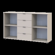 Комод Doros Рон 5 2 фасада 4 шухляды 140х38х81 (41516047) Кашемир