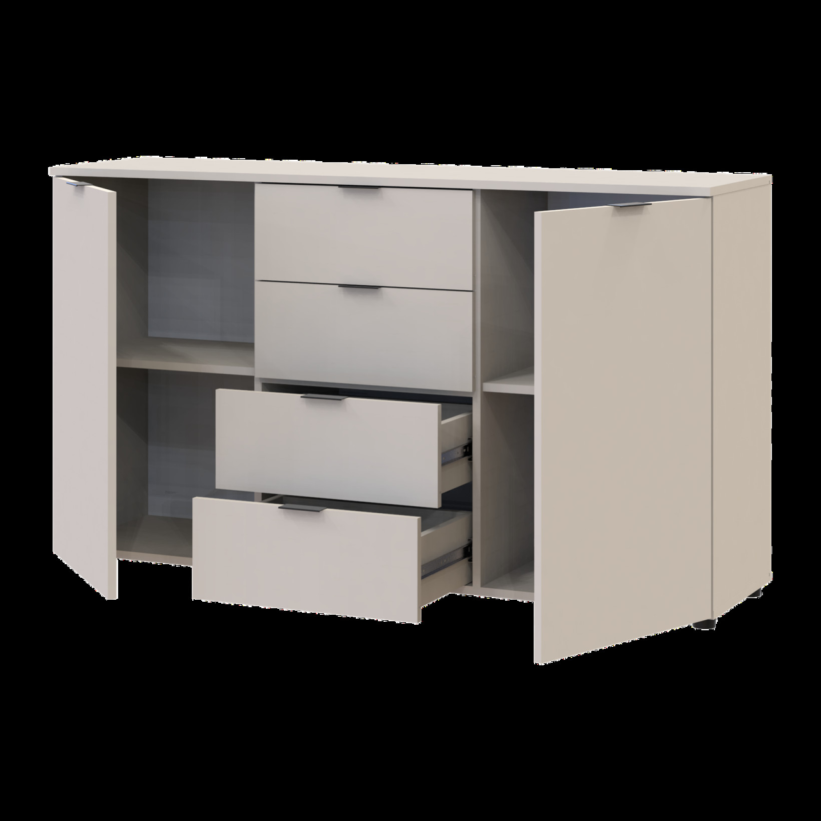 Комод Doros Рон 5 2 фасада 4 шухляды 140х38х81 (41516047) Кашемир