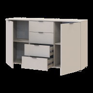 Комод Doros Рон 5 2 фасада 4 шухляды 140х38х81 (41516047) Кашемир
