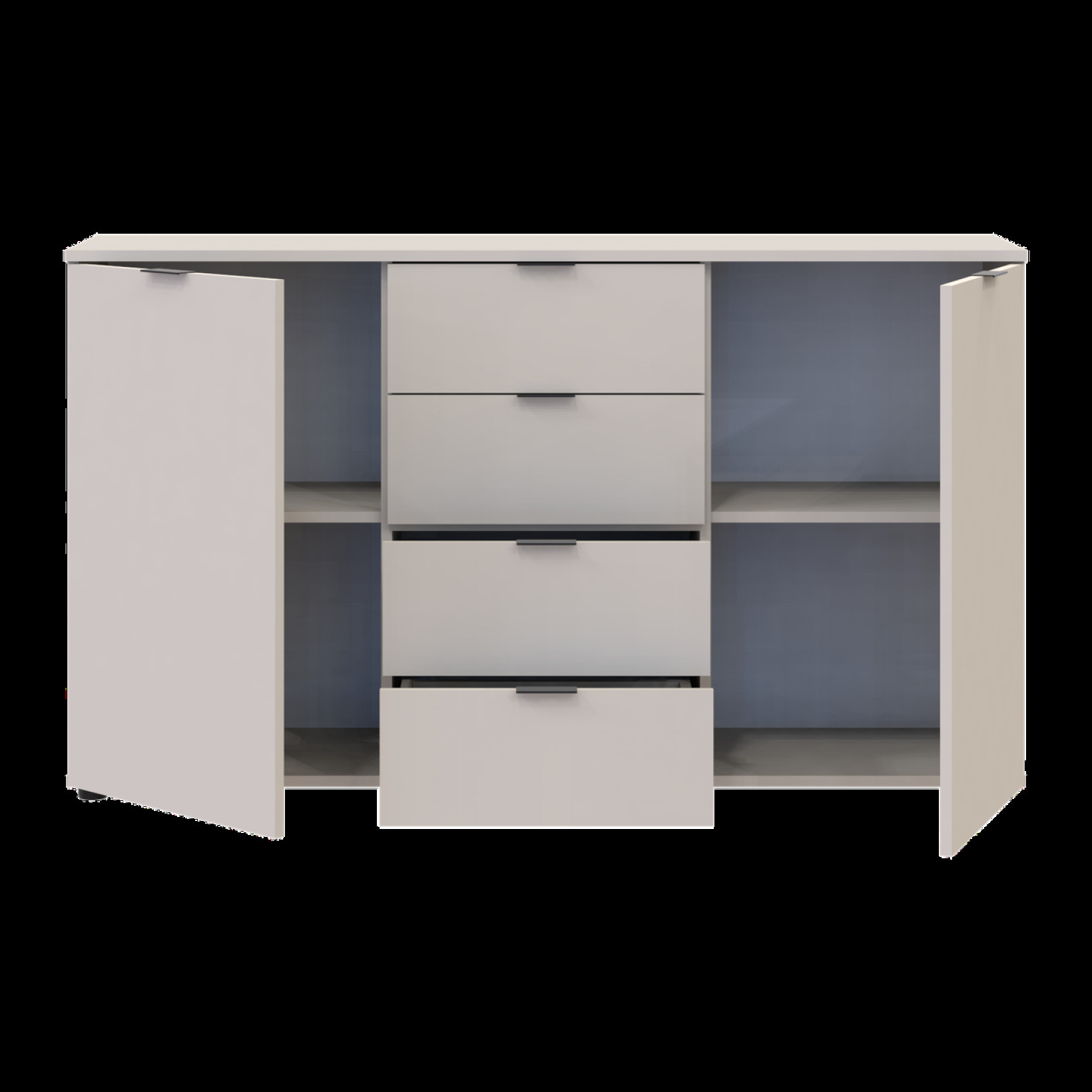 Комод Doros Рон 5 2 фасада 4 шухляды 140х38х81 (41516047) Кашемир