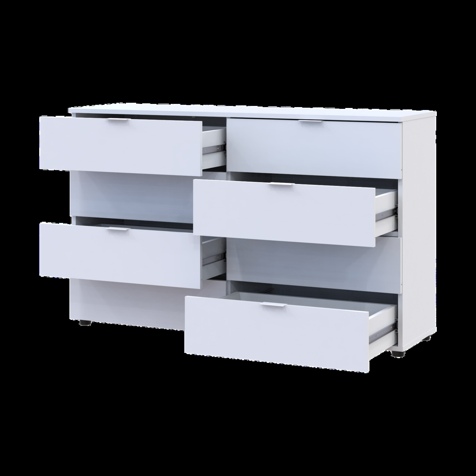 Комод Doros Рон 8 на 8 Ящичков 130х38х81 (41516172)  Белый 