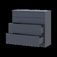 Комод Дейл  4Ш 90х41х85 (41516236) Doros Графит