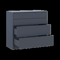Комод Дейл  4Ш 90х41х85 (41516236) Doros Графит