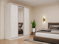 Шкаф купе Doros Сити Лайт 2 ДСП / 1 Зеркало 180х60х225 (42002046) Белое дерево Шкаф купе Doros Сити Лайт 2 ДСП / 1 Зеркало 180х60х225 (42002046) Белое дерево