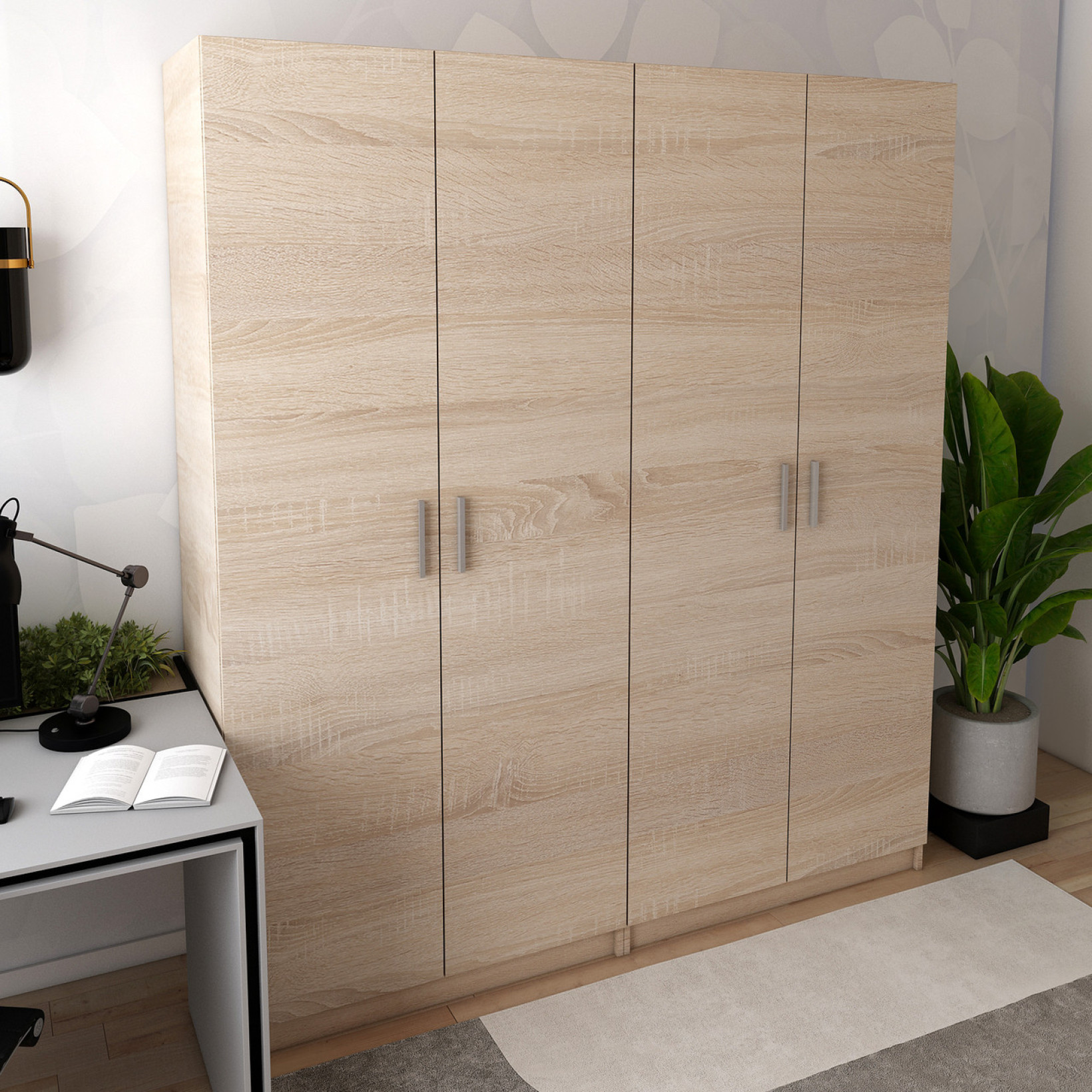 Комплект Doros Промо 2+2 ДСП 180х48х204 (42005007) Дуб сонома