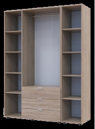 Комплект Doros Гелар з Этажеркой 3 ДСП 154.4х49.5х203.4 (42005042) Дуб сонома
