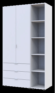 Комплект Doros Гелар с этажеркой 2 ДСП 115.7х49.5х203.4 (42005029) Белый Комплект Doros Гелар с этажеркой 2 ДСП 115.7х49.5х203.4 (42005029) Белый