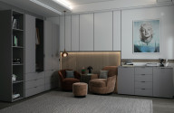 Комод Doros Рон 5  2 фасада 4 шухляды 140х38х81 (44900235) Графит