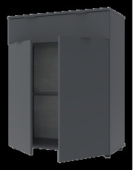 Комод Doros Рон 2 2 фасады 1 шухляда 80х38х100 (41516004) Графит