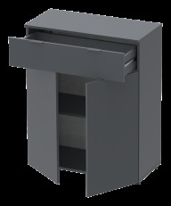 Комод Doros Рон 2 2 фасады 1 шухляда 80х38х100 (41516004) Графит