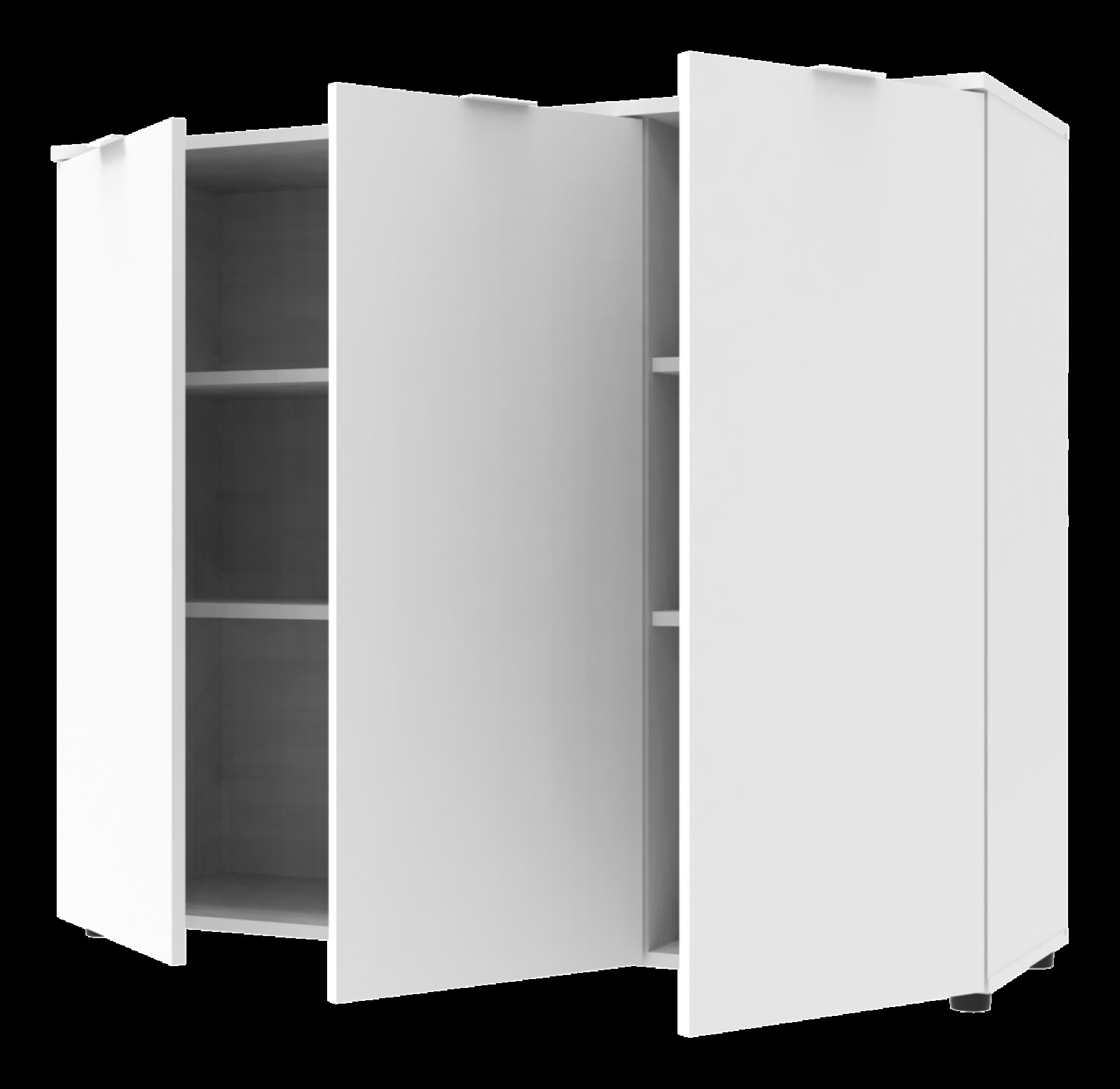 Комод Doros Рон 6 3 фасада 120х38х100 (41515999)  Белый 