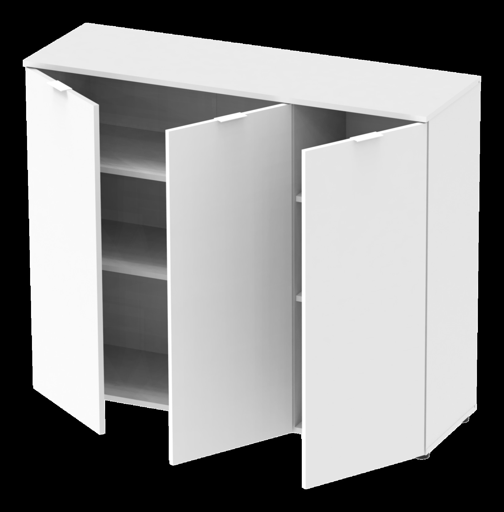 Комод Doros Рон 6 3 фасада 120х38х100 (41515999)  Белый 