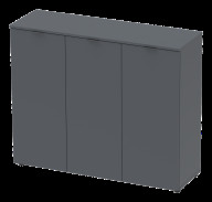 Комод Doros Рон 6 3 фасада 120х38х100 (41516000) Графит Комод Doros Рон 6 3 фасада 120х38х100 (41516000) Графит