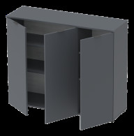 Комод Doros Рон 6 3 фасада 120х38х100 (41516000) Графит Комод Doros Рон 6 3 фасада 120х38х100 (41516000) Графит