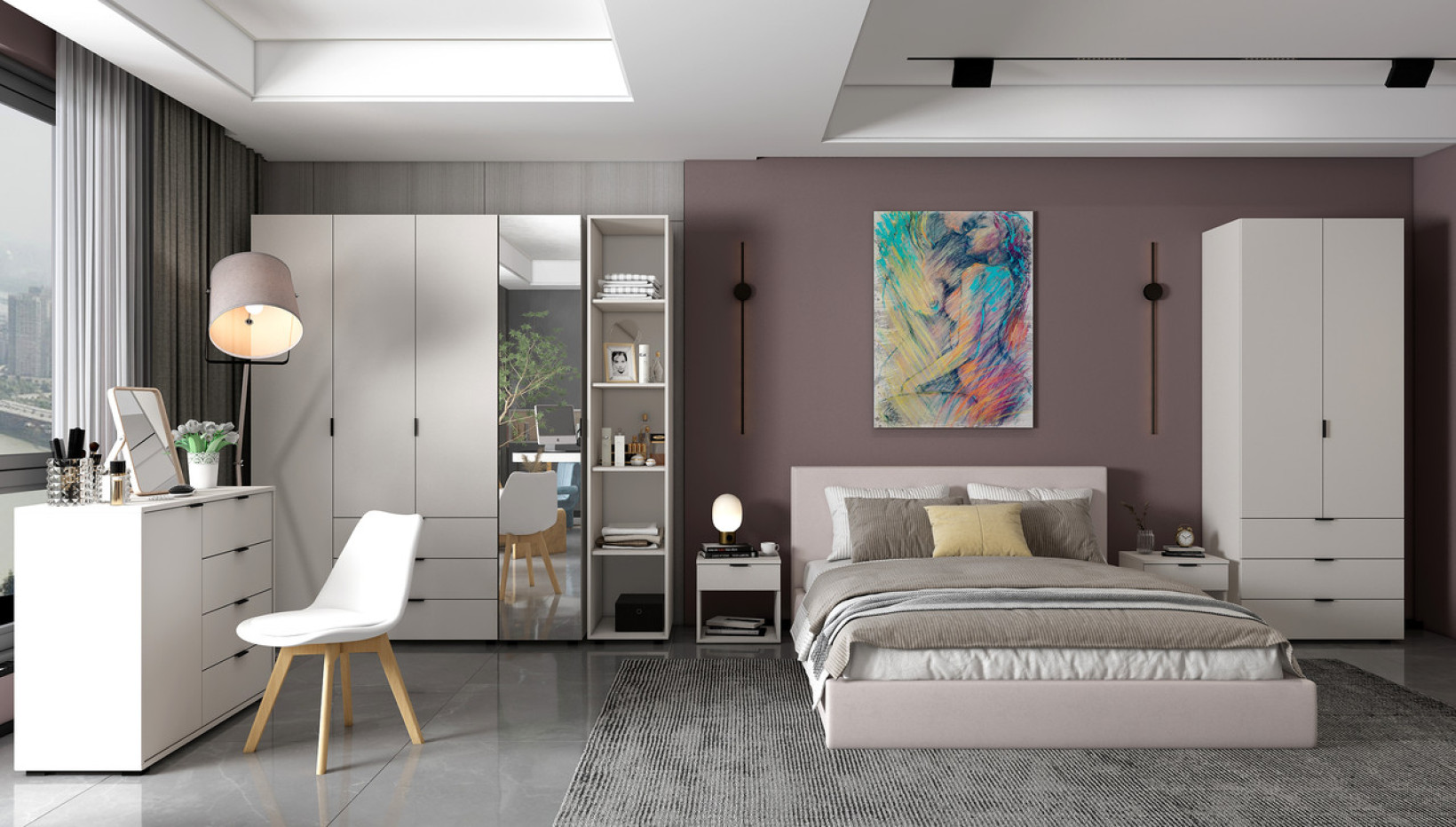 Распашной шкаф для одежды Doros Геллар Кашемир 2 ДСП 77,5х49,5х203,4 (80737632)