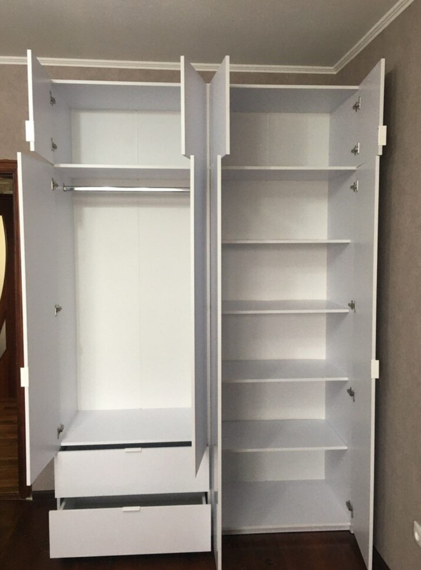 Шкаф для одежды Doros Лукас 160х50х240 (80737067) Белый