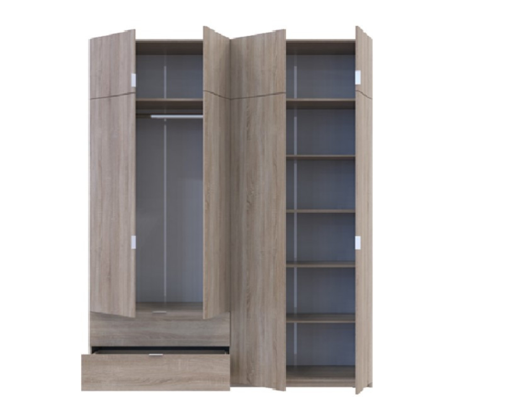 Шкаф для одежды Doros Лукас 160х50х240 (80737730) Дуб сонома
