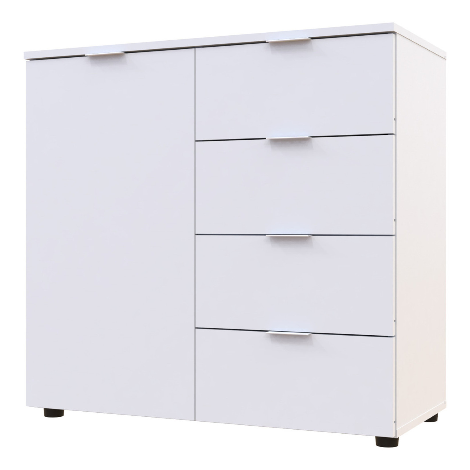 Комод Doros Рон 1 1 фасад 4 шухляды 80х38х81 (41516005) Белый