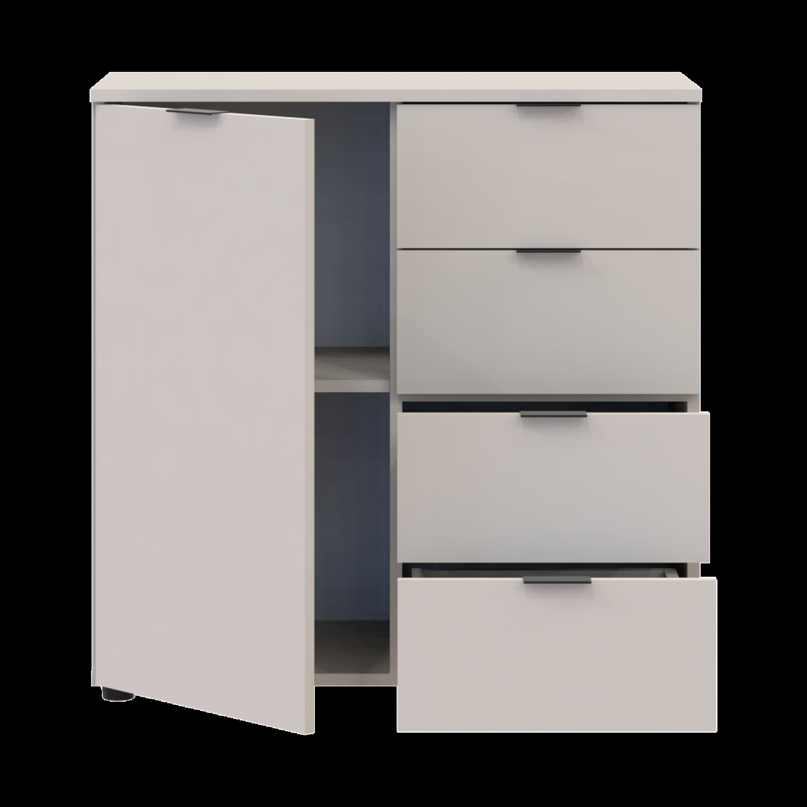 Комод Doros Рон 1 1 фасад 4 шухляды 80х38х81 (41516043) Кашемир