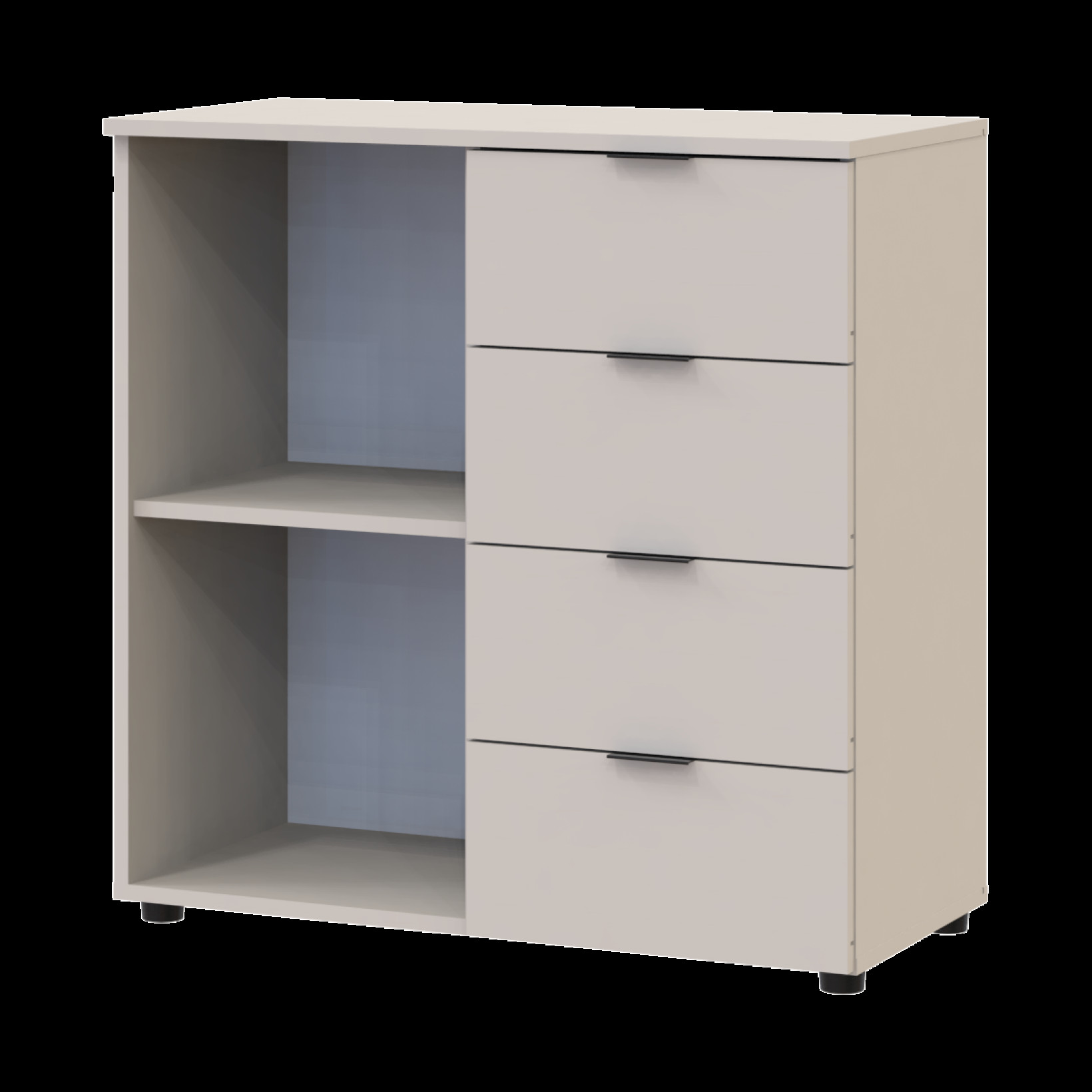 Комод Doros Рон 1 1 фасад 4 шухляды 80х38х81 (41516043) Кашемир