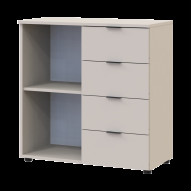 Комод Doros Рон 1 1 фасад 4 шухляды 80х38х81 (41516043) Кашемир