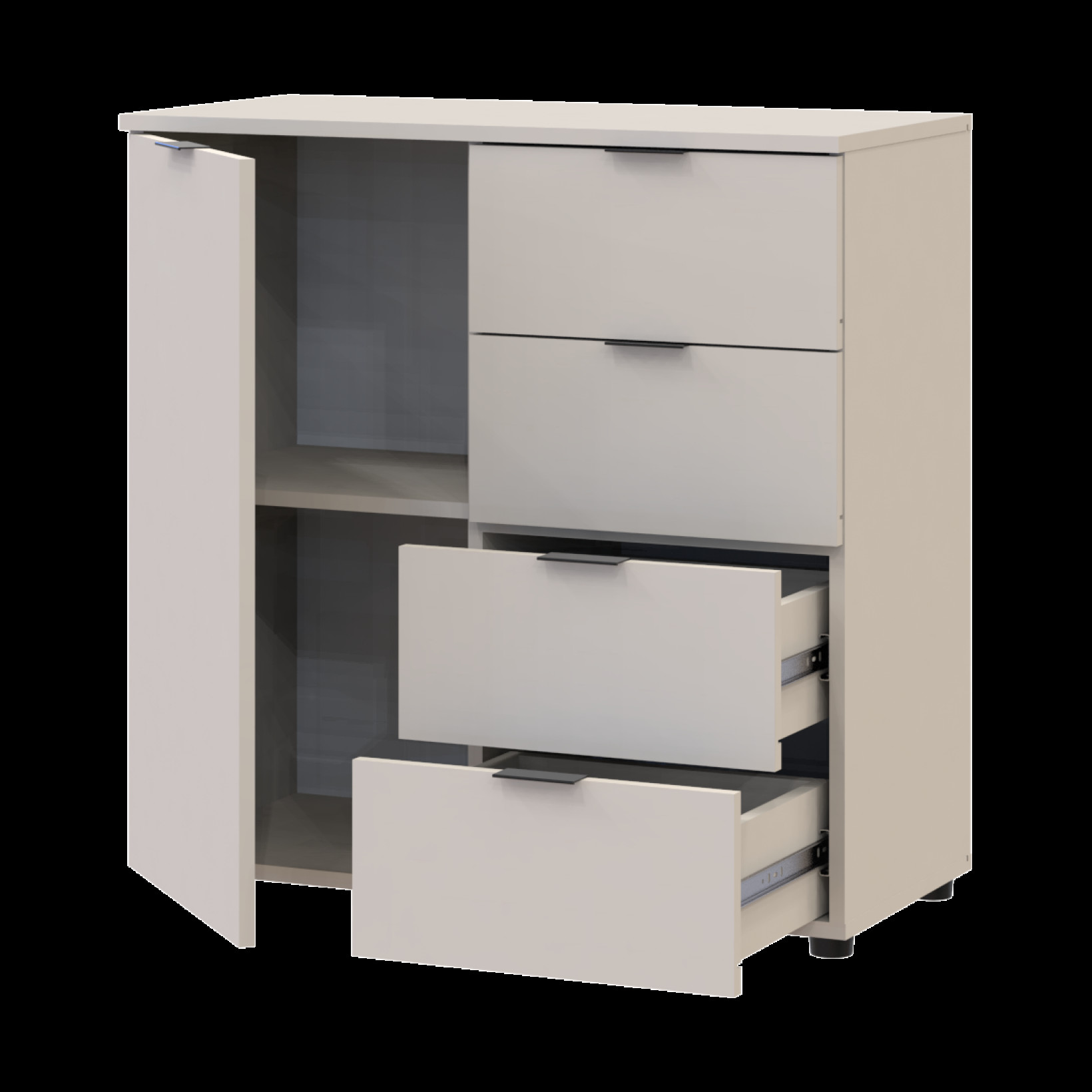 Комод Doros Рон 1 1 фасад 4 шухляды 80х38х81 (41516043) Кашемир
