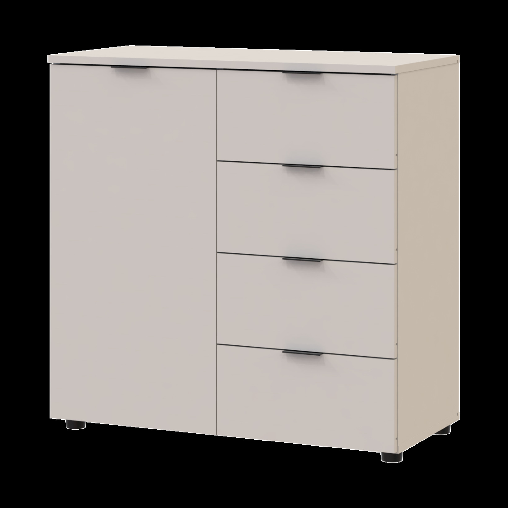 Комод Doros Рон 1 1 фасад 4 шухляды 80х38х81 (41516043) Кашемир