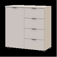 Комод Doros Рон 1 1 фасад 4 шухляды 80х38х81 (41516043) Кашемир