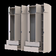 Шкаф для одежды Doros Лукас 3+3 ДСП 240х50х240 (42005108) Кашемир 