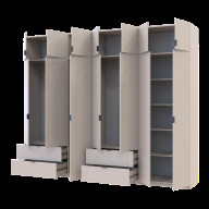 Шкаф для одежды Doros Лукас 3+4 ДСП 295х50х240 (42005124) Кашемир Шкаф для одежды Doros Лукас 3+4 ДСП 295х50х240 (42005124) Кашемир
