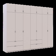 Шкаф для одежды Doros Лукас 3+4 ДСП 295х50х240 (42005124) Кашемир Шкаф для одежды Doros Лукас 3+4 ДСП 295х50х240 (42005124) Кашемир