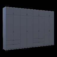 Шкаф для одежды Doros Лукас 4+4 ДСП 360х50х240 (42005145) Графит